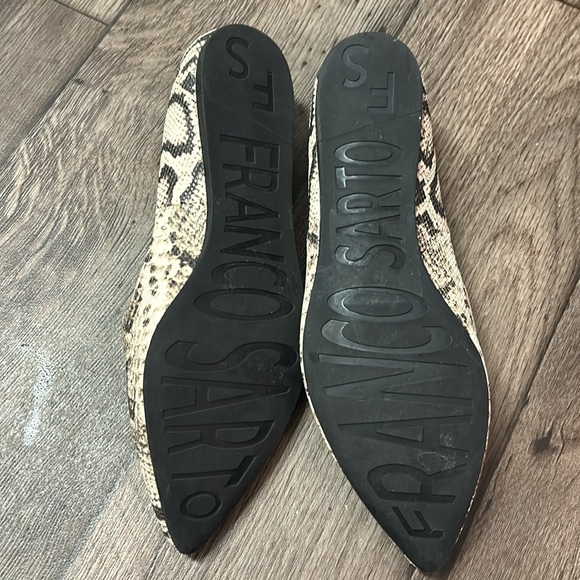 Franco Sarto Hazeline Snakeskin Flats - Picture 7 of 14